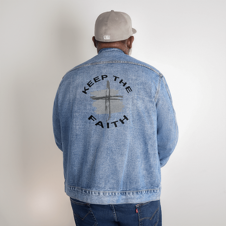 Keep The Faith Denim Jacket – Gift for Him