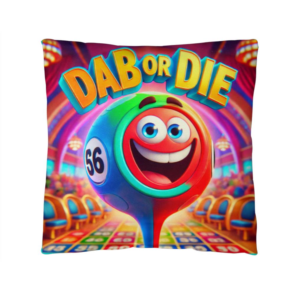 Dab Or Die – Classic Pillow Cover with Insert – Gift for Her – Gift for Him