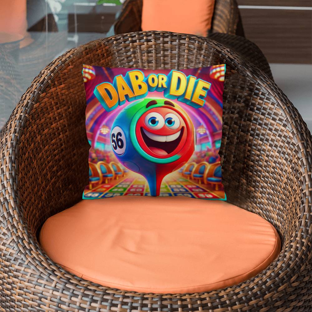 Dab Or Die – Classic Pillow Cover with Insert – Gift for Her – Gift for Him