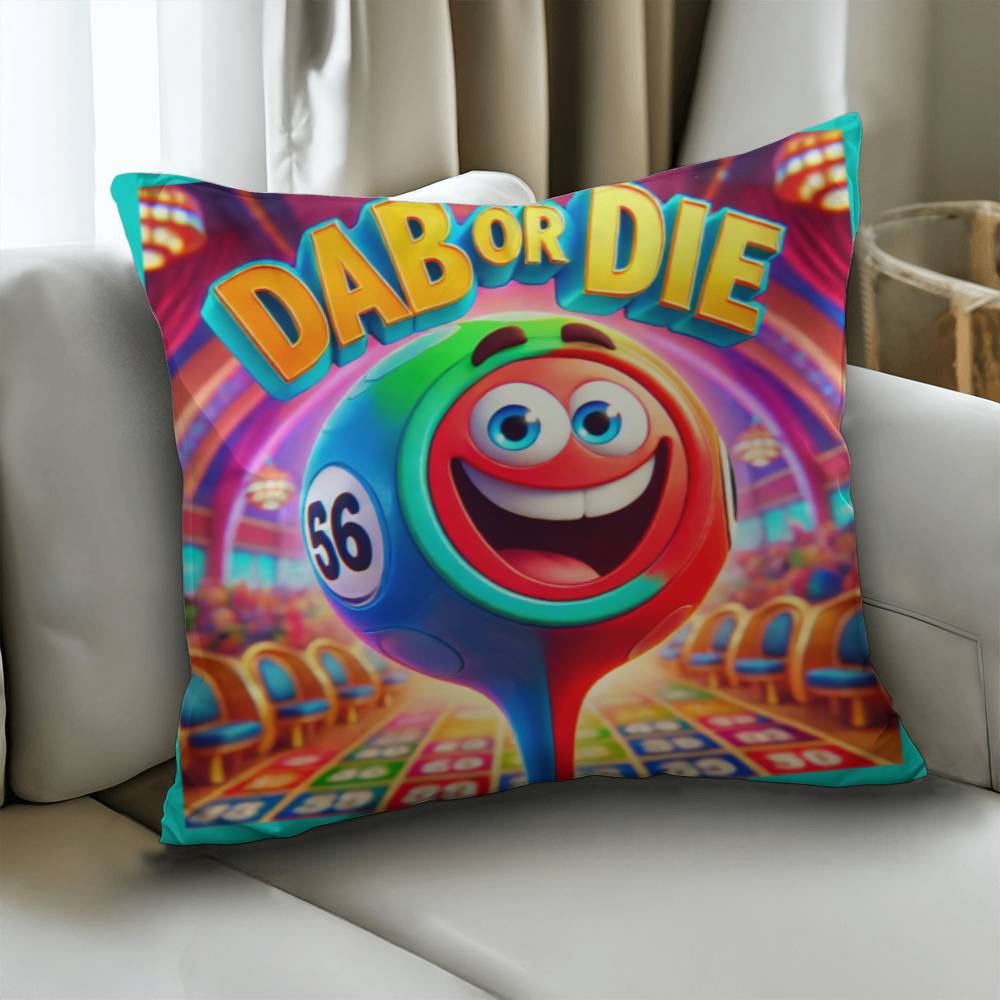 Dab Or Die – Classic Pillow Cover with Insert – Gift for Her – Gift for Him