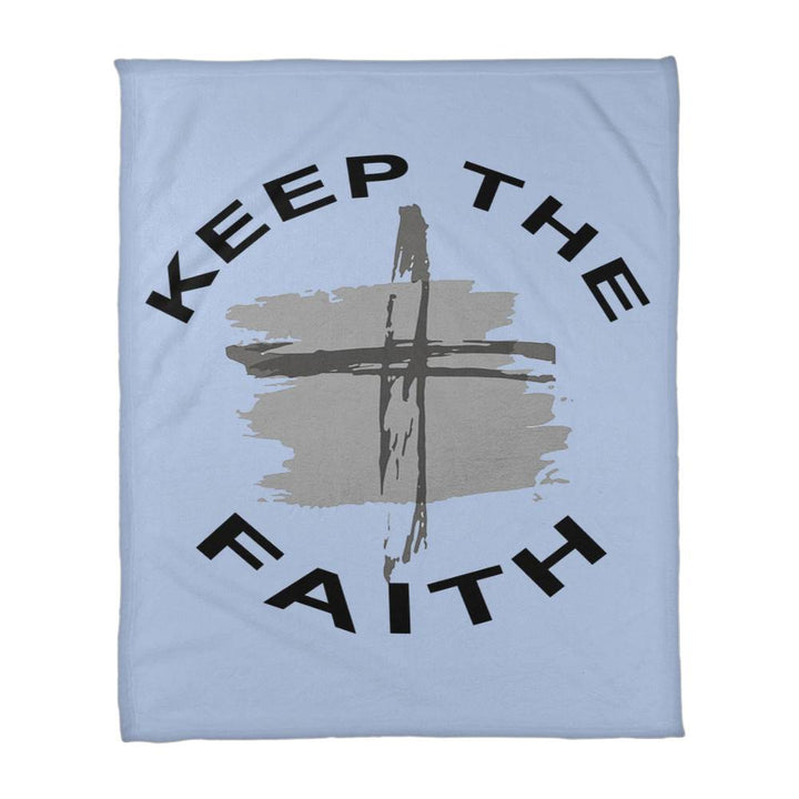 Keep The Faith Coral Fleece Blanket – Gift for Her - Gift for Him