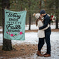Worry Ends When Faith Begins Coral Fleece Blanket – Gift for Her - Gift for Him