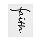 Faith (Black) - Coral Fleece Blanket (3:4) - Gift for Her - Gift for Him