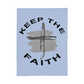 Keep The Faith Coral Fleece Blanket – Gift for Her - Gift for Him