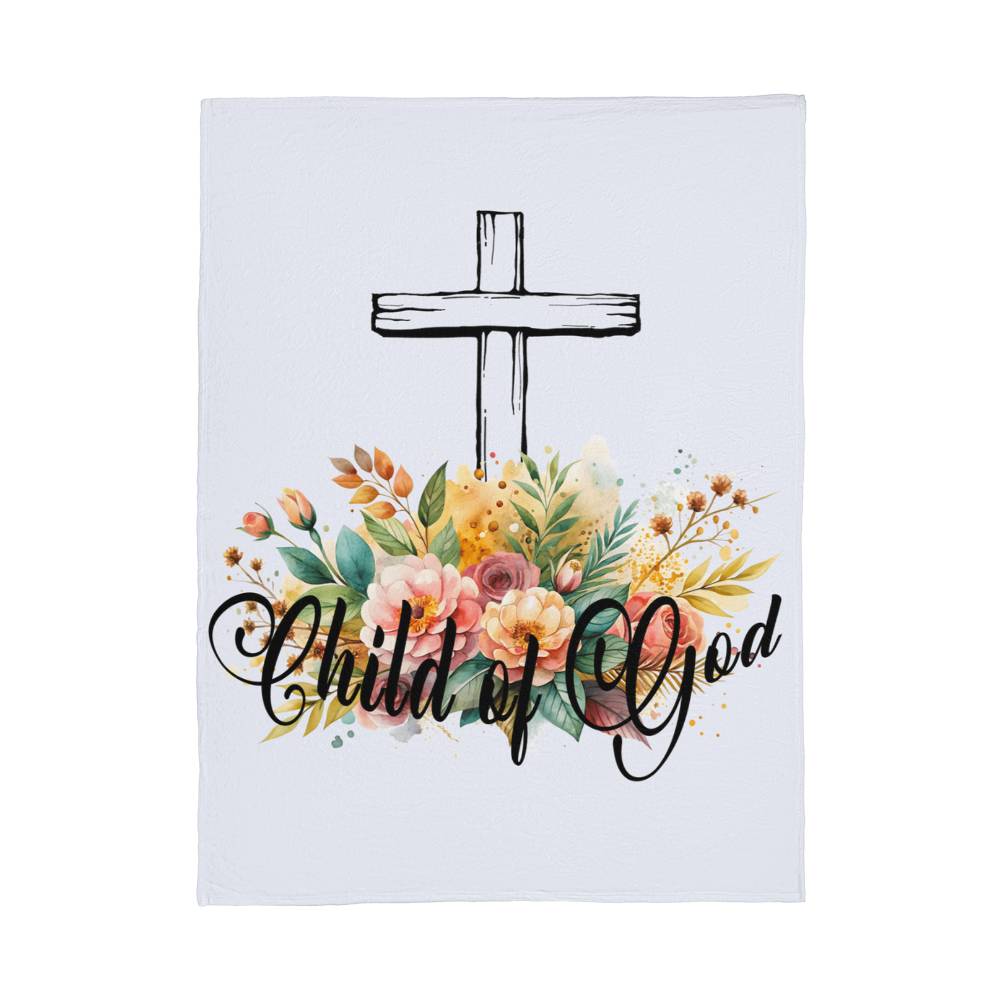 Child Of God - Coral Fleece Blanket (3:4) - Gift for Her