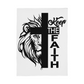 Keep The Faith Coral Fleece Blanket – Gift for Her - Gift for Him