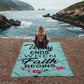 Worry Ends When Faith Begins Coral Fleece Blanket – Gift for Her - Gift for Him