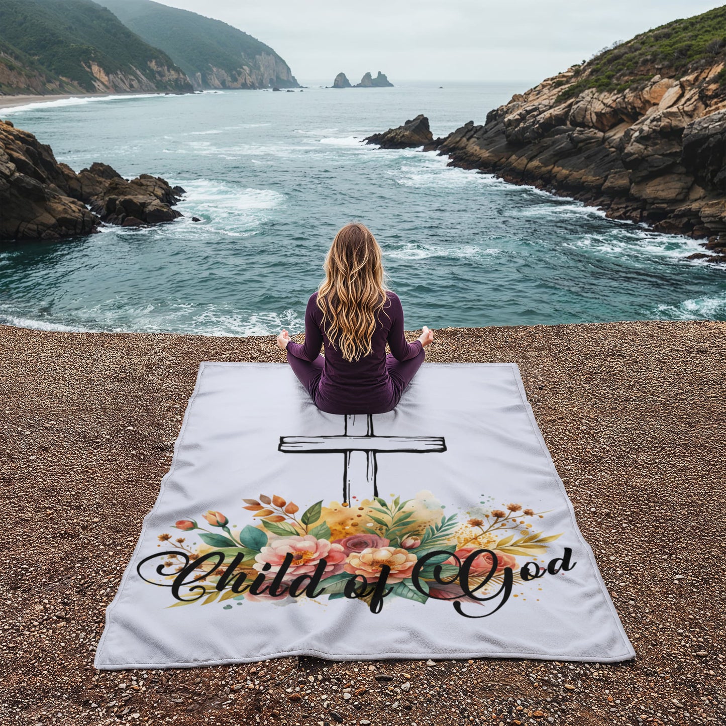 Child Of God - Coral Fleece Blanket (3:4) - Gift for Her