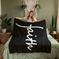 Faith (White) - Coral Fleece Blanket (3:4) - Gift for Her - Gift for Him