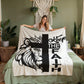 Keep The Faith Coral Fleece Blanket – Gift for Her - Gift for Him