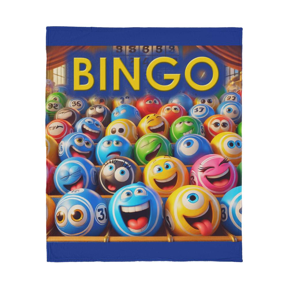 Bingo 1 - Jersey Fleece Blanket 50" x 60" - Gift for Her - Gift for Him
