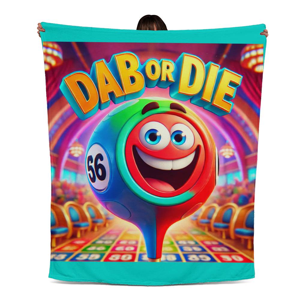 Dab Or Die 1 - Jersey Fleece Blanket 50" x 60" - Gift for Her - Gift for Him