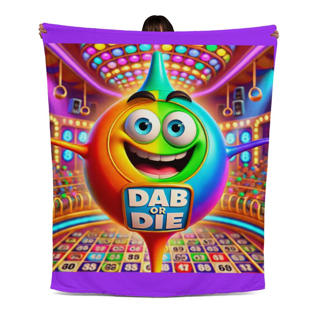 Dab Or Die 2 - Jersey Fleece Blanket 50" x 60" - Gift for Her - Gift for Him