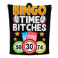 Bingo Time Bitches - Jersey Fleece Blanket 50" x 60" - Gift for Her