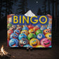 BINGO 1 - Hooded Sherpa Fleece Blanket - Gift for Her - Gift for Him