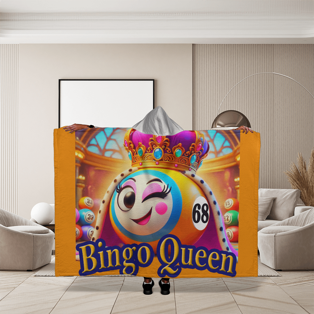 Bingo Queen Sherpa Fleece Blanket – Gift for Her - Gift for Him