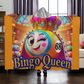 Bingo Queen - Hooded Sherpa Fleece Blanket - Gift for Her - Gift for Him