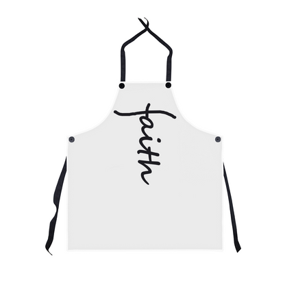 Faith (Black) - Apron - Gift for Her - Gift for Him
