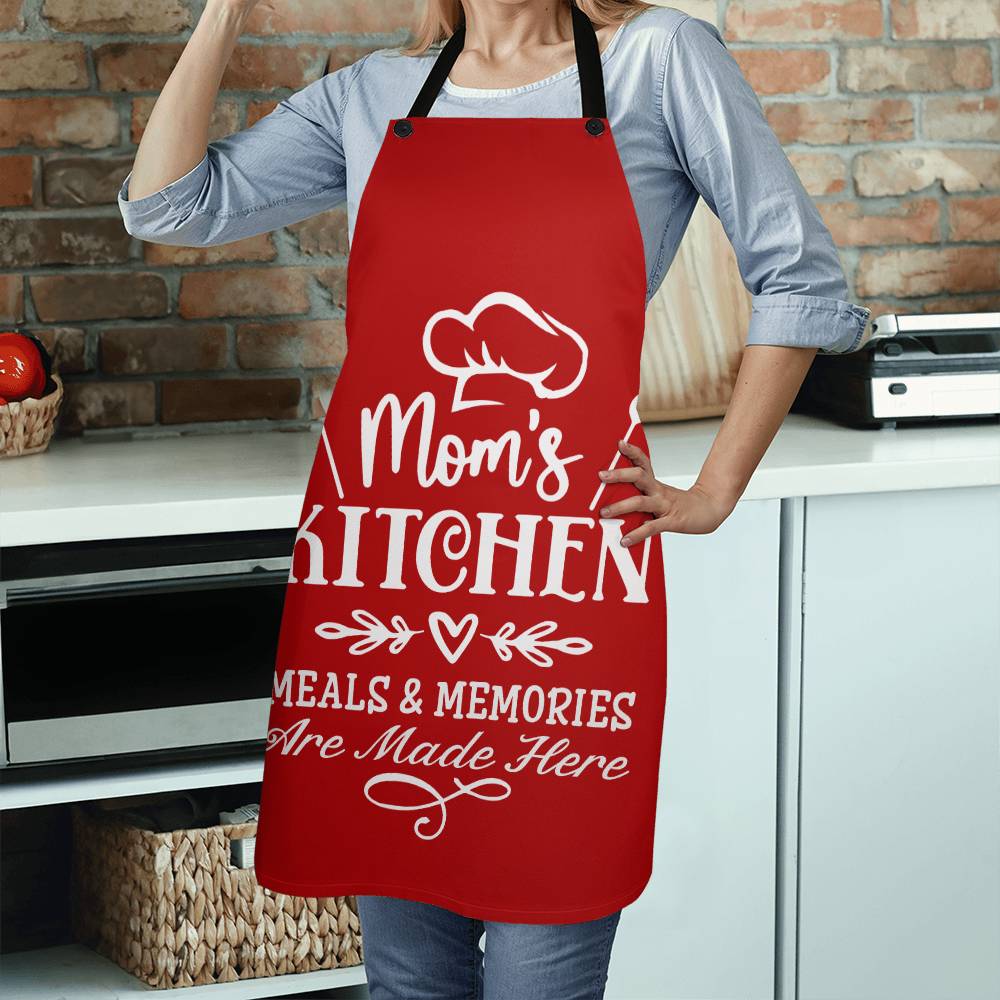 Mom's Kitchen, Meals & Memories Are Made Here - Apron - Gift for Mom