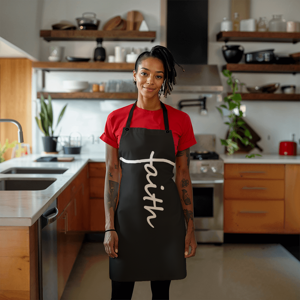 Faith (White) - Apron - Gift for Her - Gift for Him