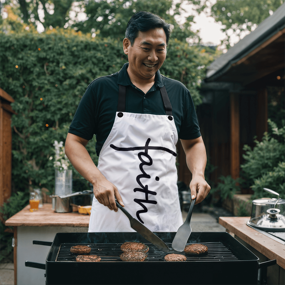 Faith (Black) - Apron - Gift for Her - Gift for Him