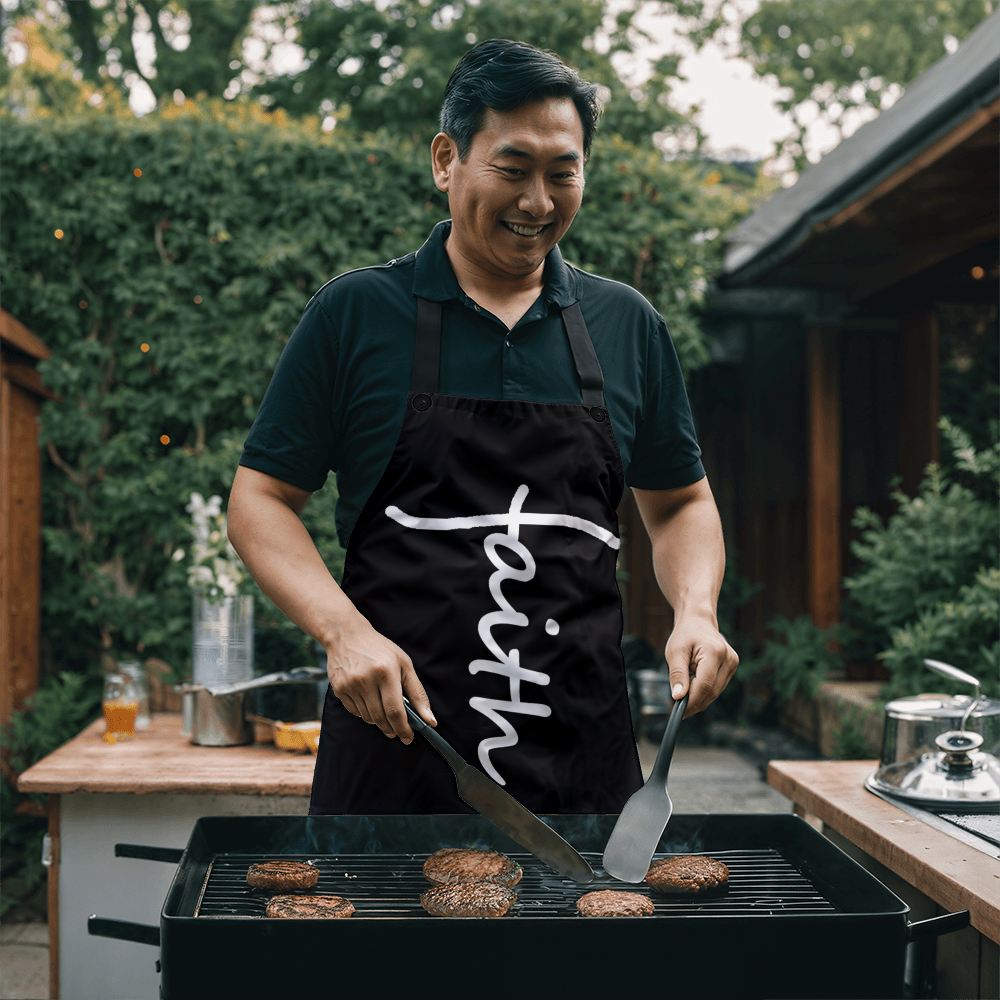Faith (White) - Apron - Gift for Her - Gift for Him