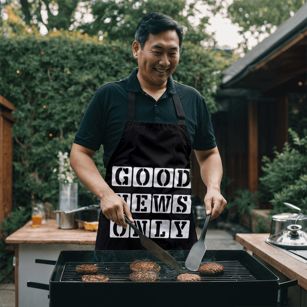 Good News Only - Apron - Gift for Her - Gift for Him