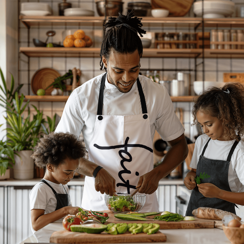 Faith (Black) - Apron - Gift for Her - Gift for Him