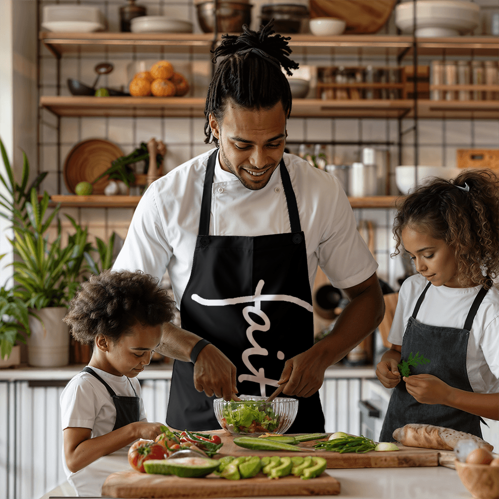 Faith (White) - Apron - Gift for Her - Gift for Him