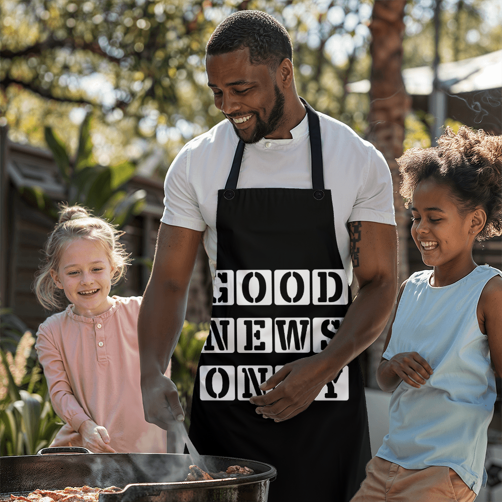 Good News Only - Apron - Gift for Her - Gift for Him
