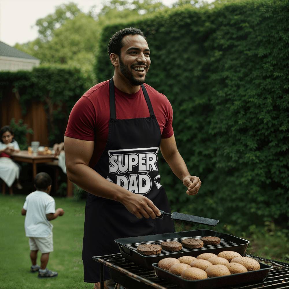 Super Dad - Apron - Gift for Dad