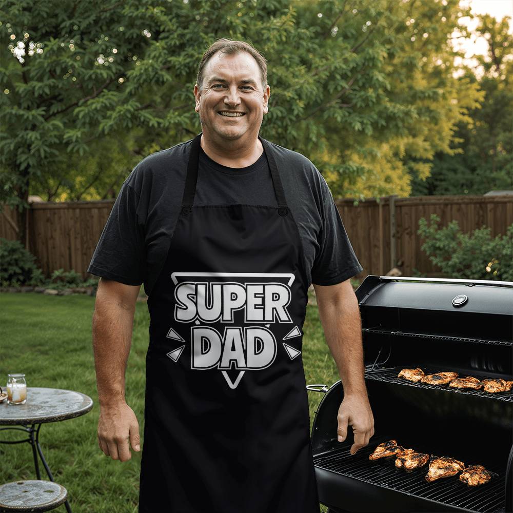 Super Dad - Apron - Gift for Dad