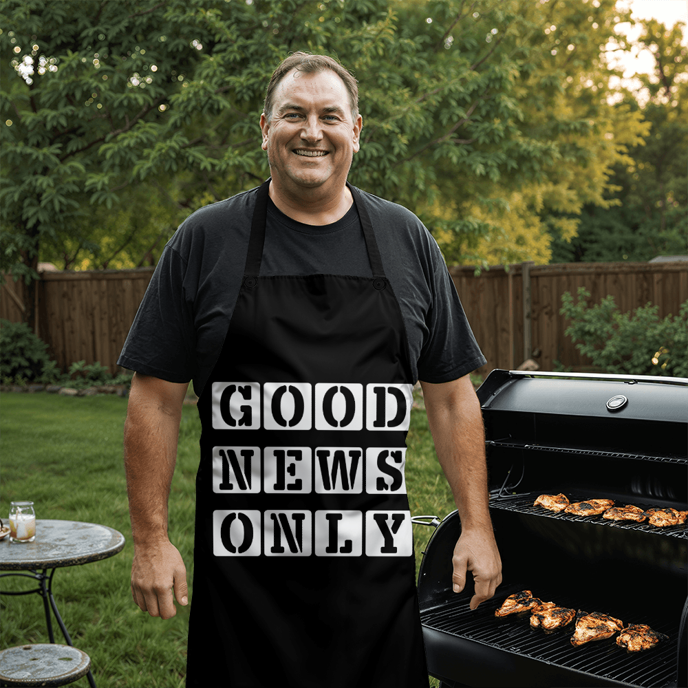 Good News Only - Apron - Gift for Her - Gift for Him