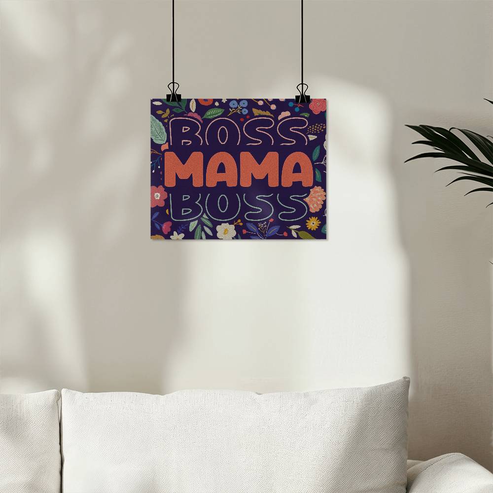 Mama Boss - Matte Poster (5:4) - Gift for Mom