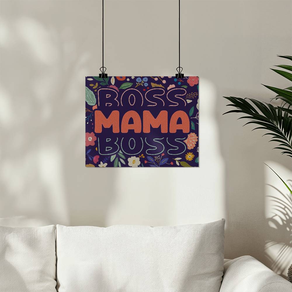 Mama Boss - Matte Poster (5:4) - Gift for Mom