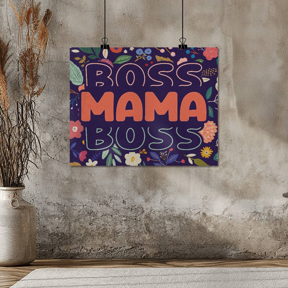 Mama Boss - Matte Poster (5:4) - Gift for Mom