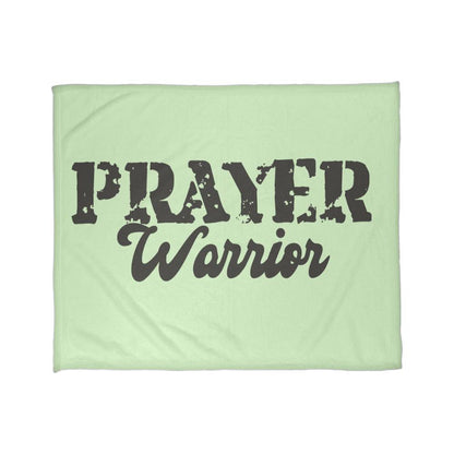 Prayer Warrior Coral Fleece Blanket – Gift for Her - Gift for Him