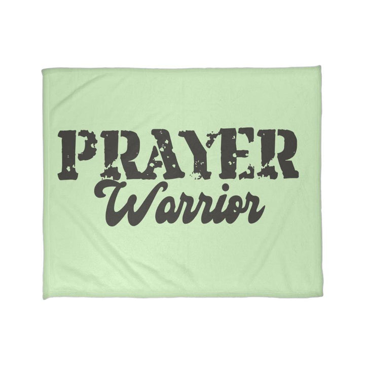 Prayer Warrior Coral Fleece Blanket – Gift for Her - Gift for Him