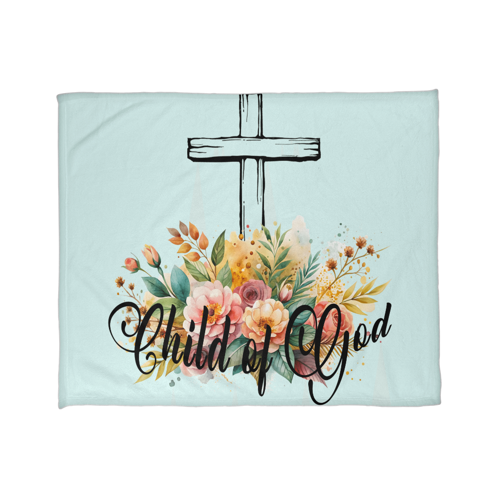 Child Of God - Coral Fleece Blanket (4:3) - Gift for Her