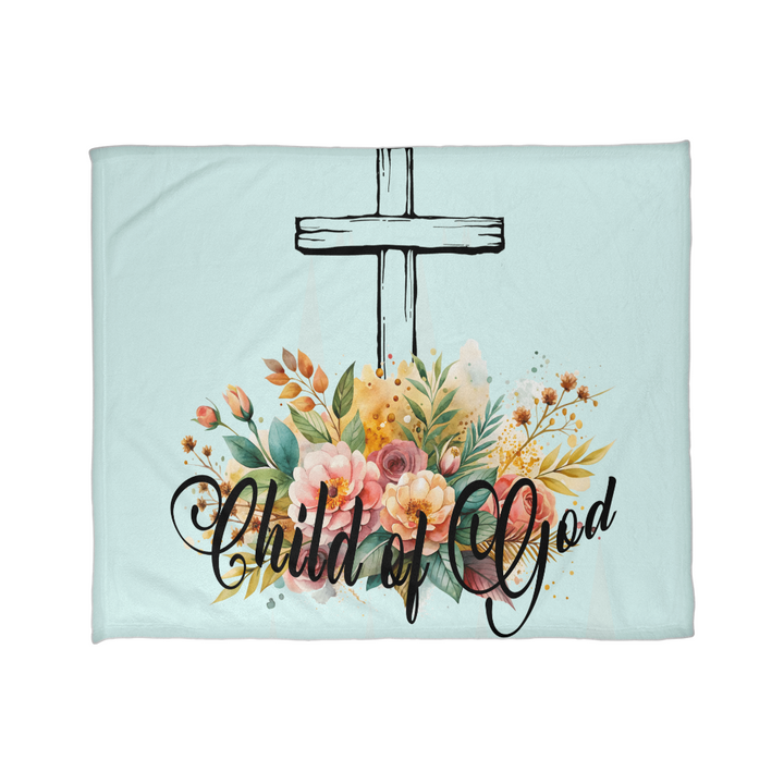 Child Of God Coral Fleece Blanket – Gift for Her