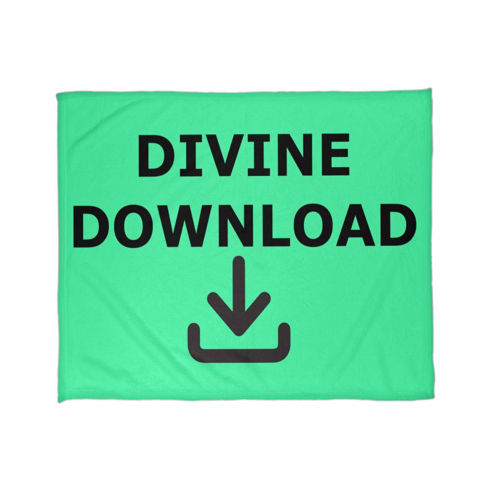Divine Download Coral Fleece Blanket – Gift for Her - Gift for Him