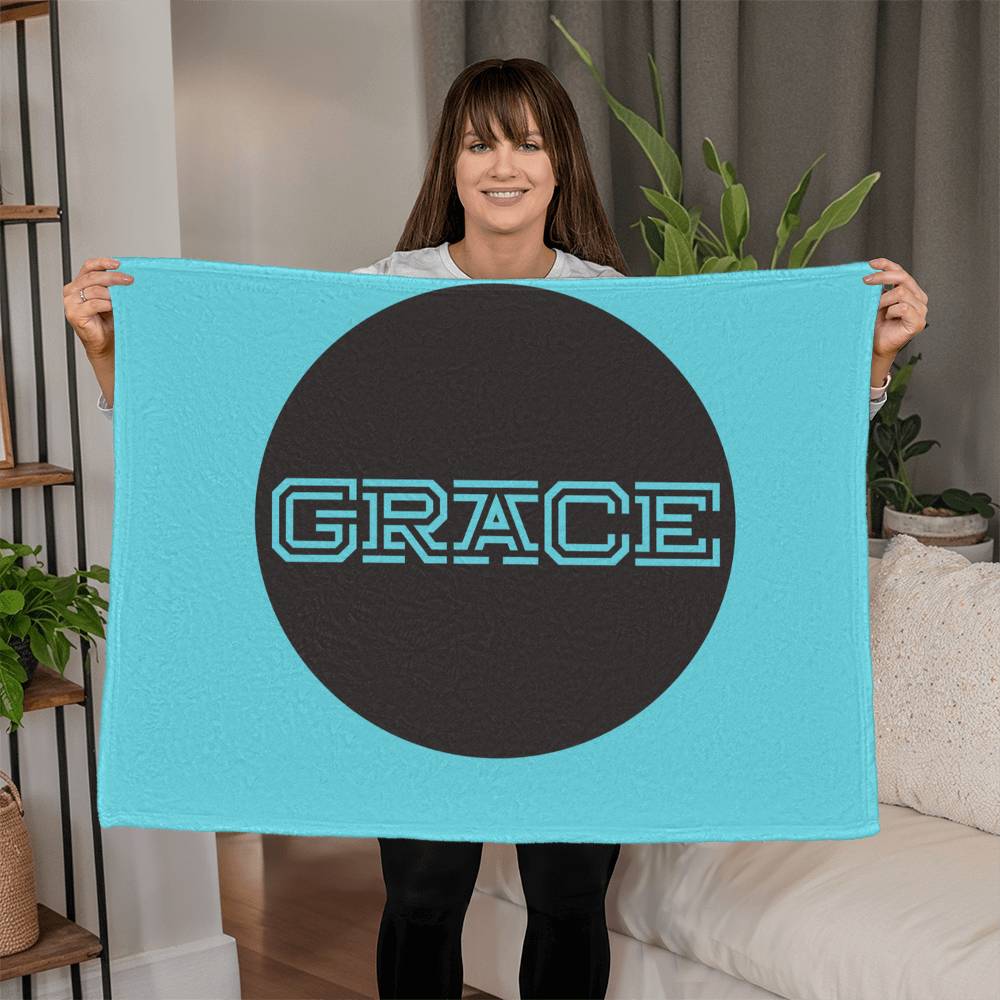 GRACE Coral Fleece Blanket – Gift for Her - Gift for Him