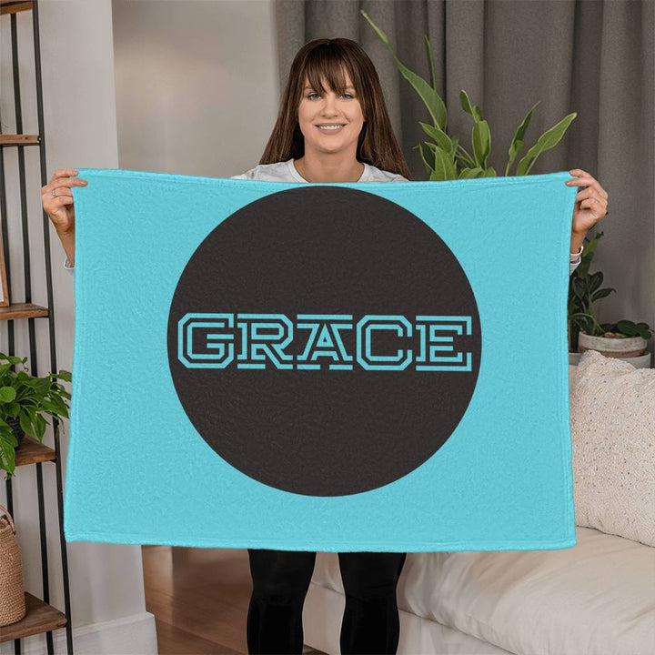 GRACE Coral Fleece Blanket – Gift for Her - Gift for Him