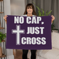 No Cap, Just Cross Coral Fleece Blanket – Gift for Her - Gift for Him
