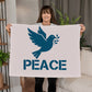 PEACE Coral Fleece Blanket – Gift for Her - Gift for Him
