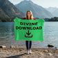 Divine Download Coral Fleece Blanket – Gift for Her - Gift for Him