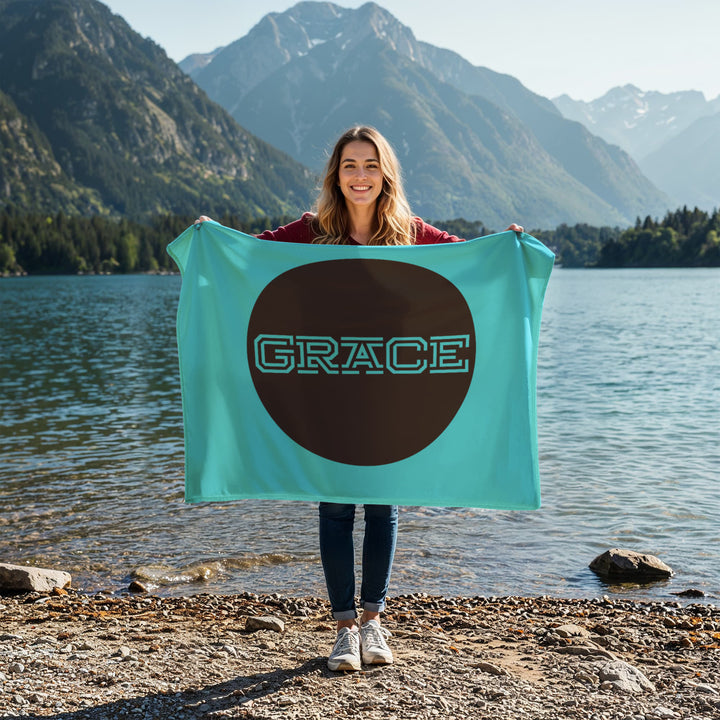 GRACE Coral Fleece Blanket – Gift for Her - Gift for Him