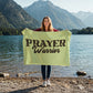 Prayer Warrior Coral Fleece Blanket – Gift for Her - Gift for Him