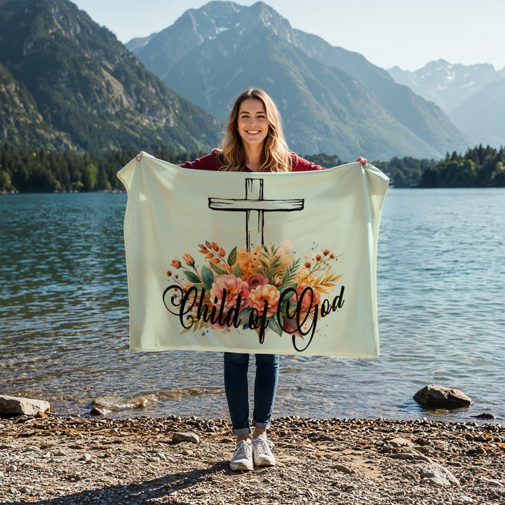 Child Of God Coral Fleece Blanket – Gift for Her
