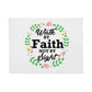 Walk By Faith Not By Sight Coral Fleece Blanket – Gift for Her - Gift for Him